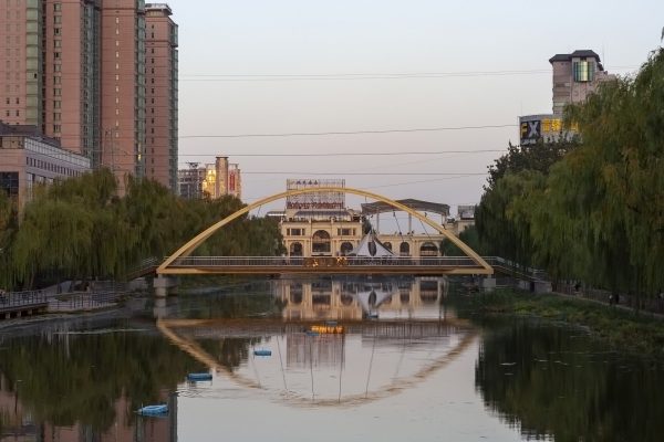 Bridge Over River Near Hotel