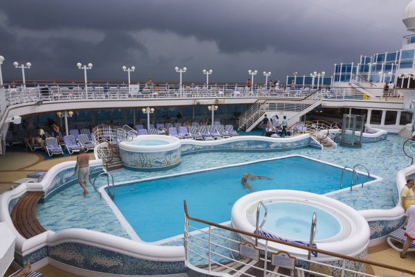 Pool With Storm Approaching