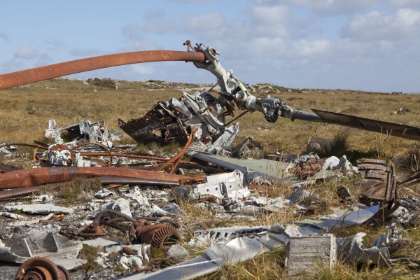 Falklands, Mount Kent, Chinook Helicopter