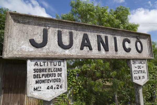 Juanico Train Station Sign