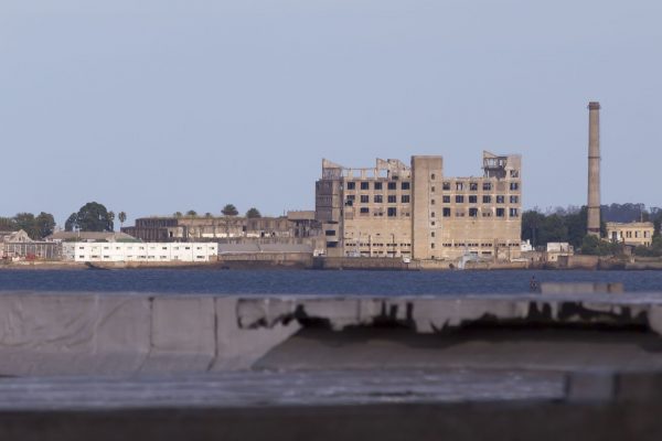 Distant Concrete Building