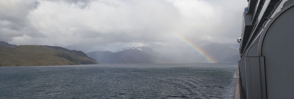 Rainbow, Fjord, Chile