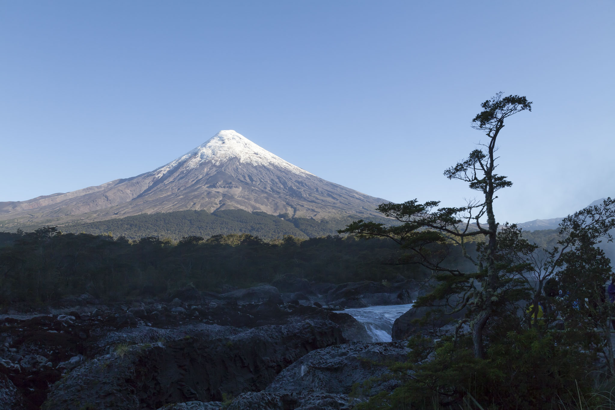 Petrohué Waterfalls And Osorno