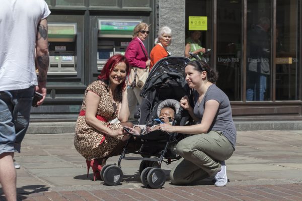 Carrie Grant Posing With Baby