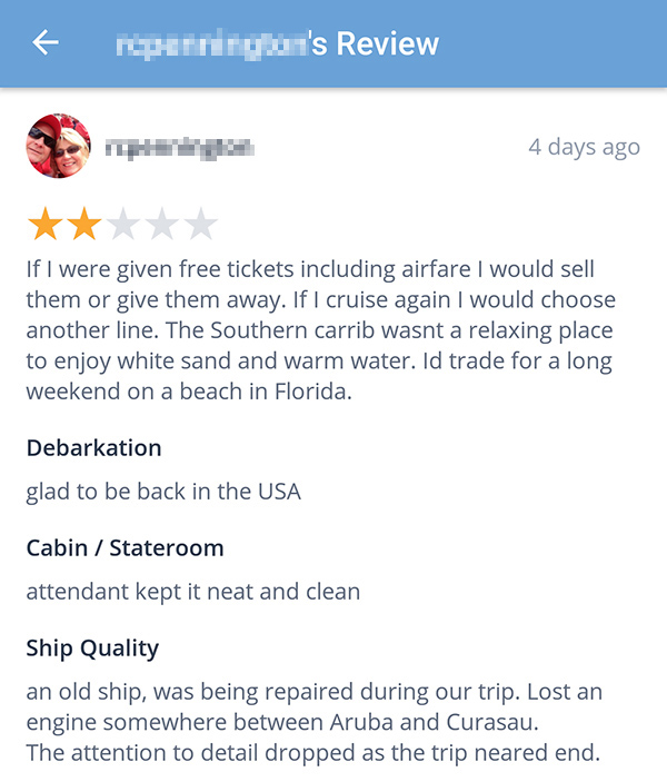 Cruise Review