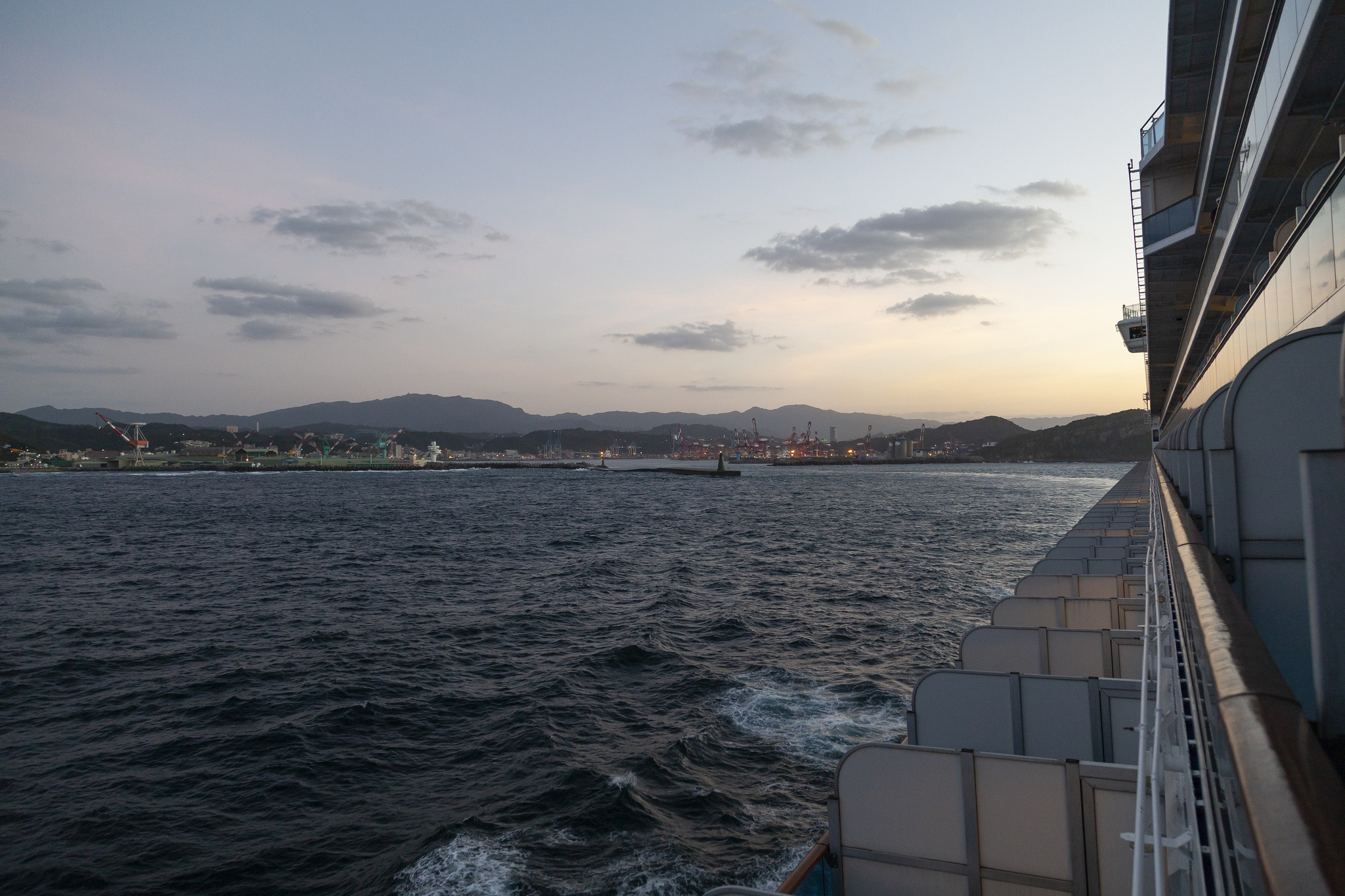 Diamond Princess Leaving Taiwan