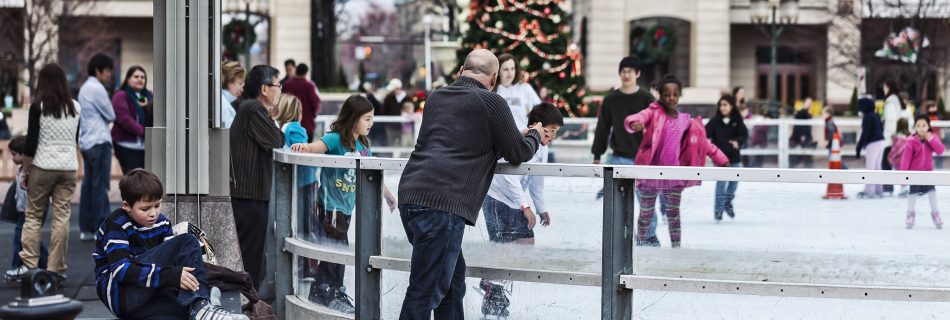 Skating On An Ice Rink