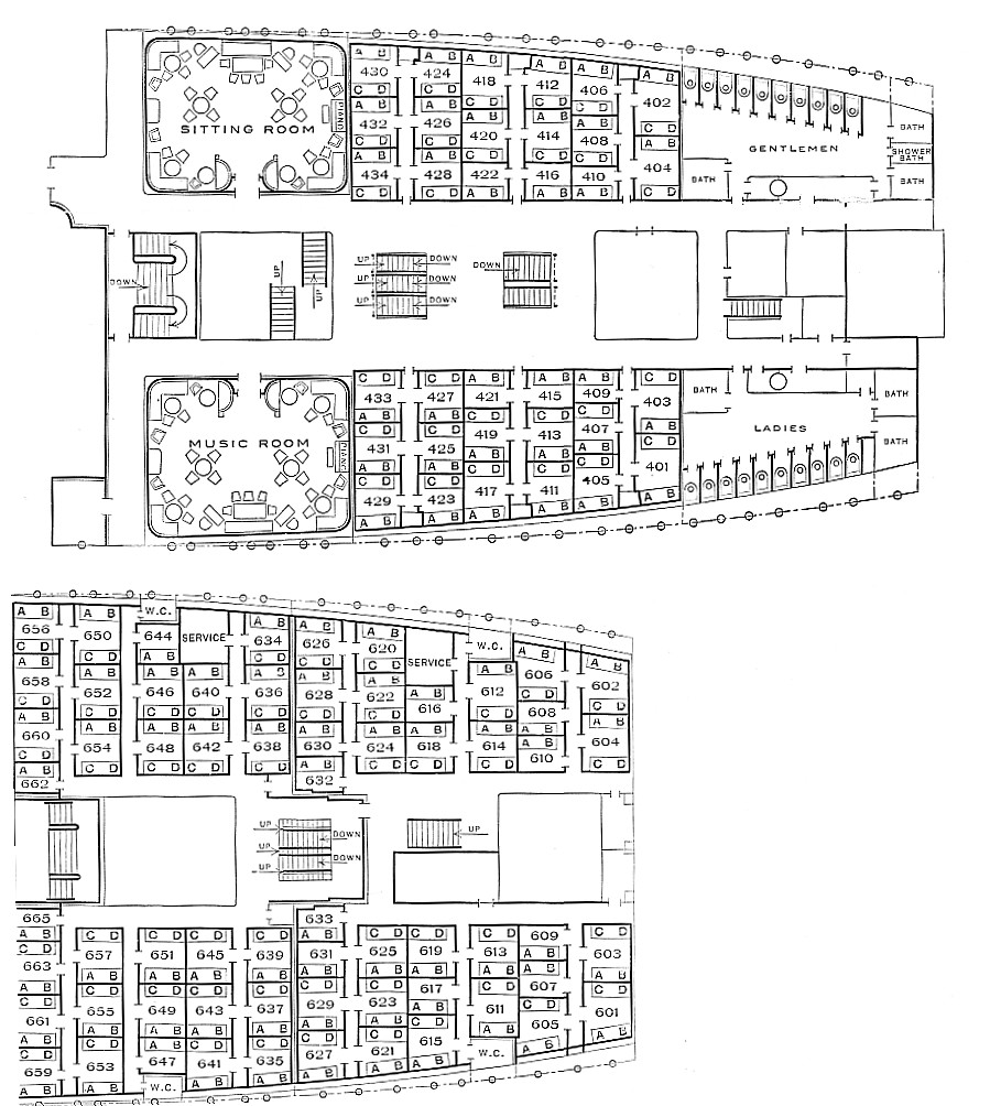 Third Class Deck Plan