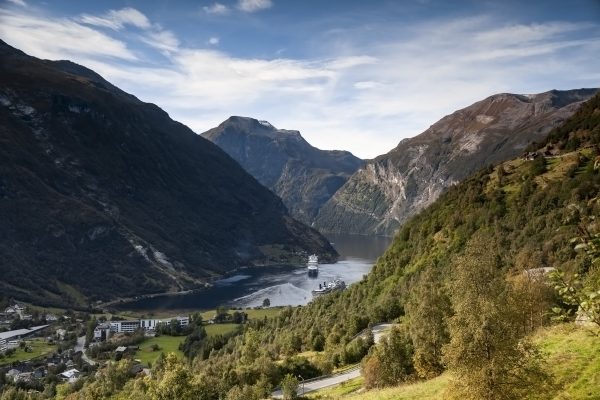 Geirangerfjord, Cruise Ship