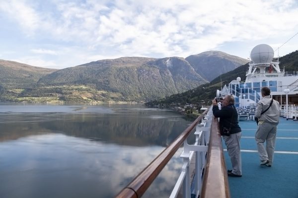 Crown Princess In Olden, Norway