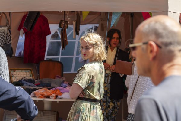 Woman In Vintage Dress