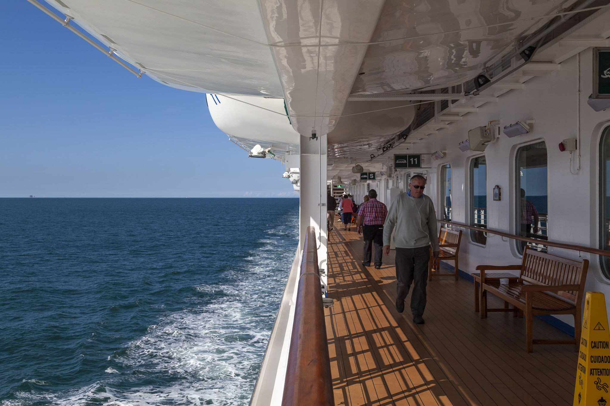 Cruise Ship Promenade Deck