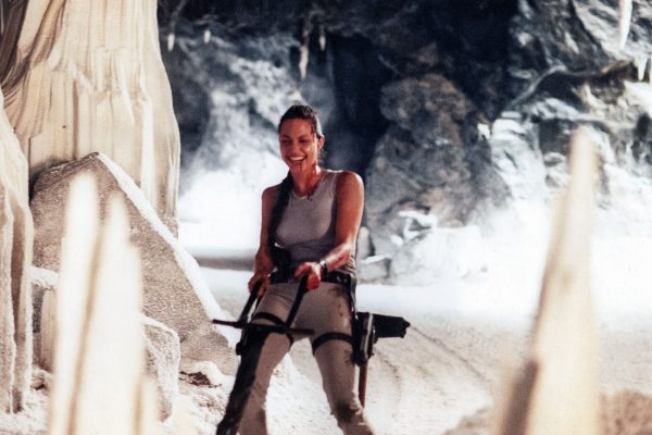 Angelina Jolie, Tomb Raider Movie Set