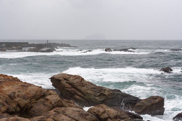 Rough Seas Off Taiwan