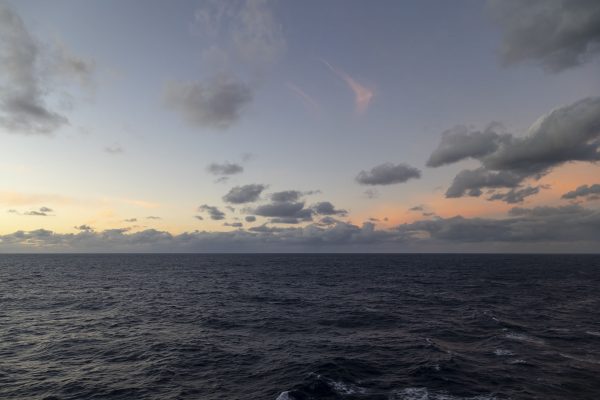 Evening Clouds At Sea