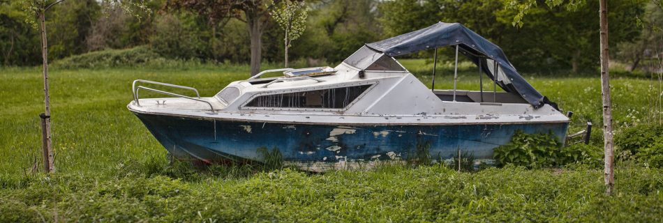 Old Boat In A Field