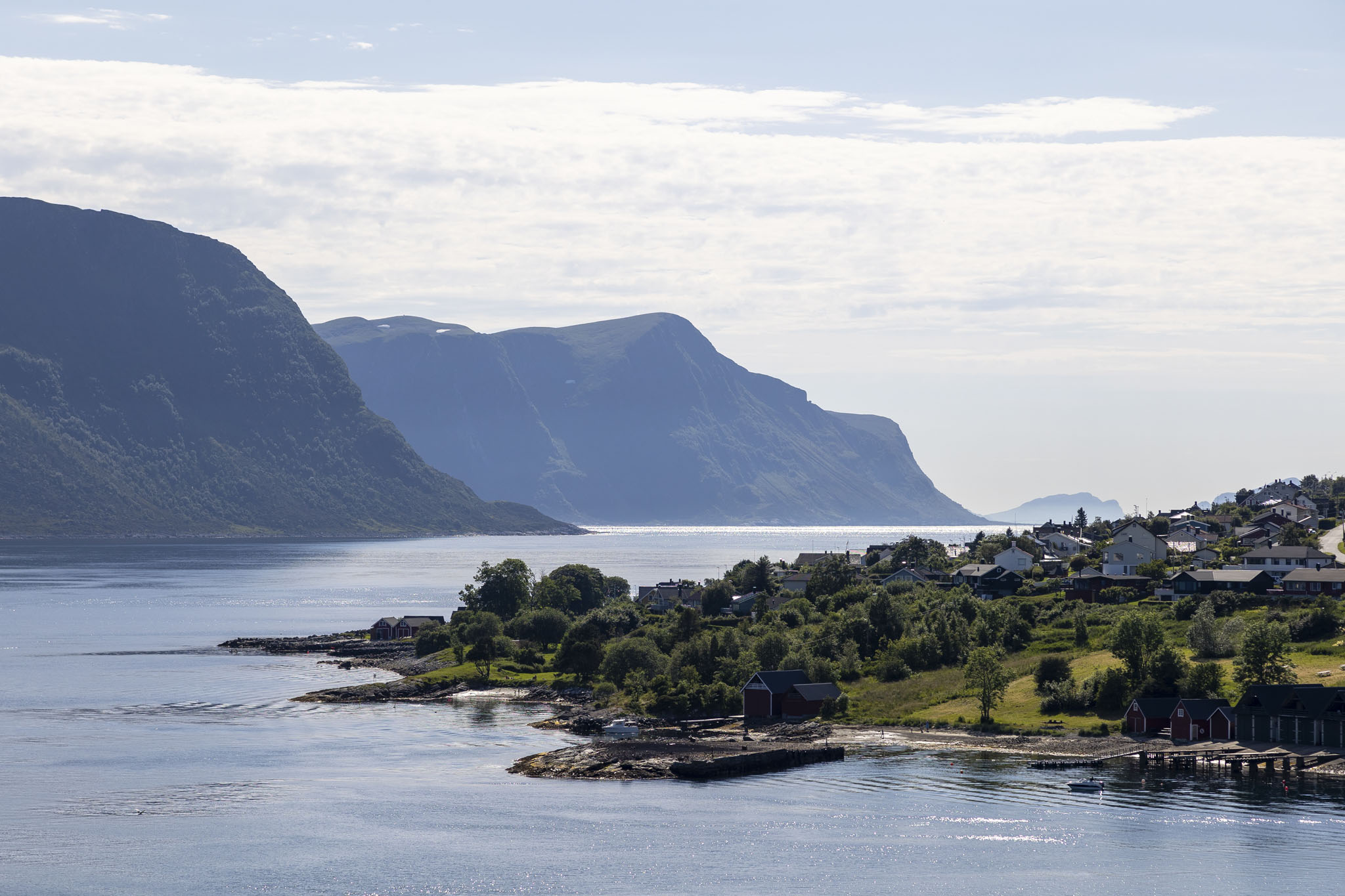 Departing Ålesund, Norway On Sky Princess